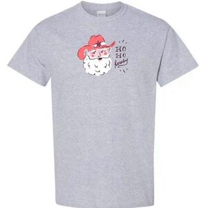 T-Shirt with Santa Graphic